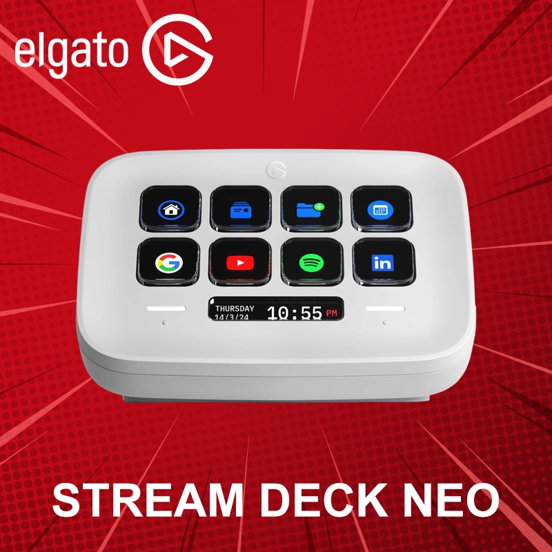 แผงแป้นพิเศษ Elgato รุ่น Stream Deck Neo ประกันศูนย์ 2 ปี
