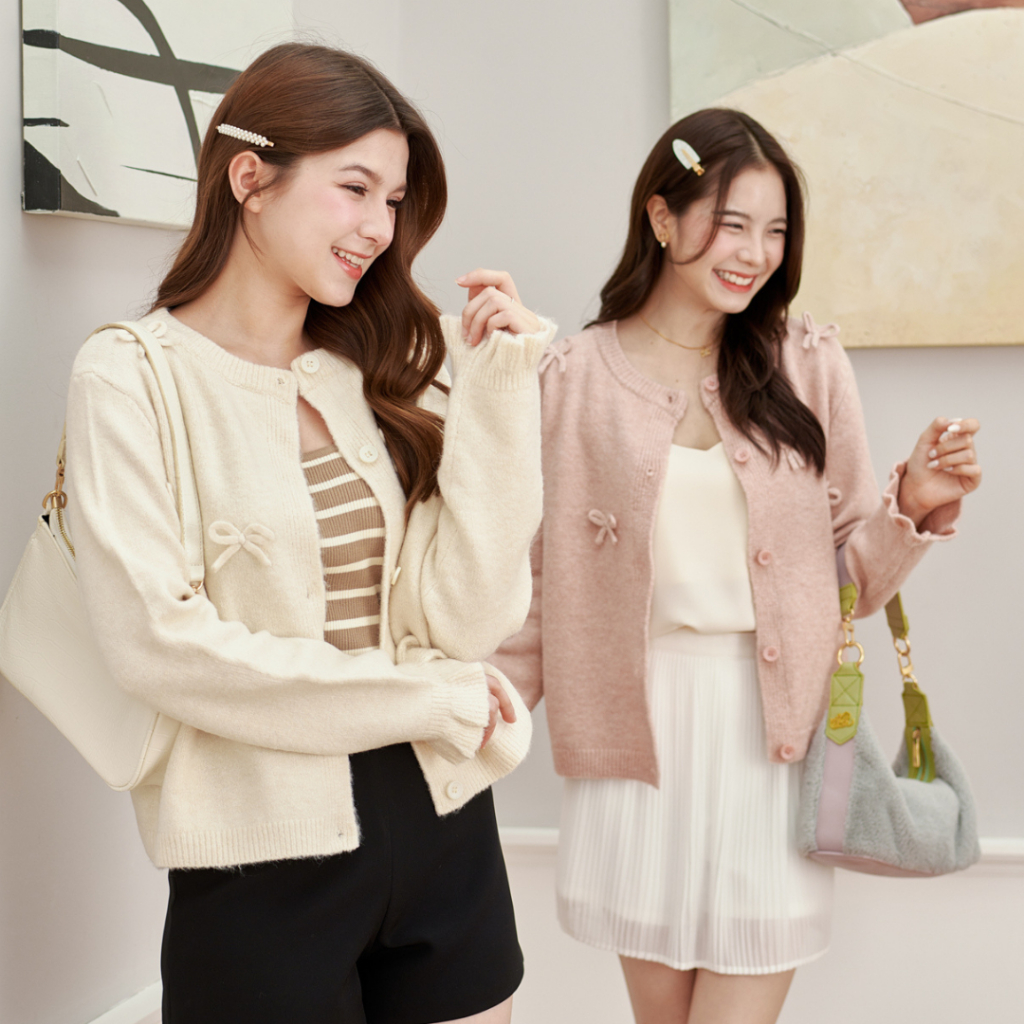 Yujin Cardigan คาร์ดิแกนไหมพรม Miladi