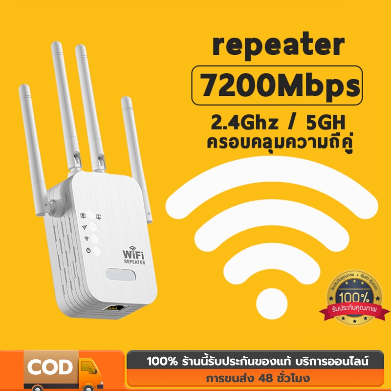 ตัวดูดสัญญาณ wifi 2.4Ghz / 5GHz ตัวขยายสัญญาณ wifi 1200bps สุดแรง บ้าน เครื่องส่งสัญญาณ ตัวดูดสัญญาณ