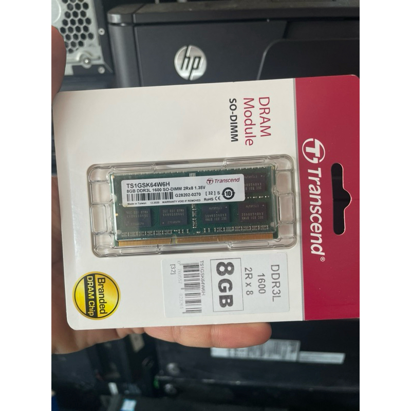 RAM DDR3L 8G bus 1600 สำหรับNotebook ของใหม่ยังไม่แกะกล่อง