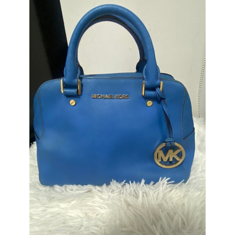 กระเป๋าถือ MK สีฟ้างานแท้