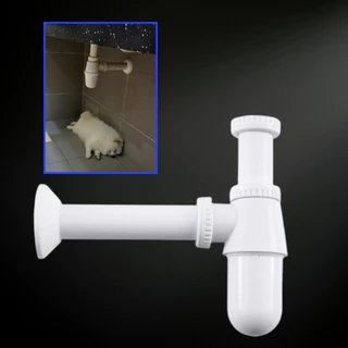 ท่อน้ำทิ้งแบบกระปุกพลาสติก PVC อย่างดี ไม่แตกหักง่าย มีน้ำหนักเบา แข็งแรง ทนทาน