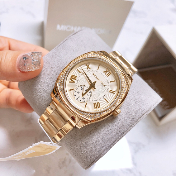 Michael Kors Women's Bryn Gold-Tone Watch MK6134 -36mm MK6133 MK6135