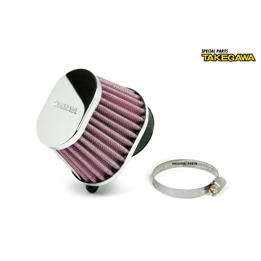 กรองอากาศ Takegawa ทรงรี  ขนาด 46,49 มม. แท้ใหม่ 03-01-1110 , 03-01-1112