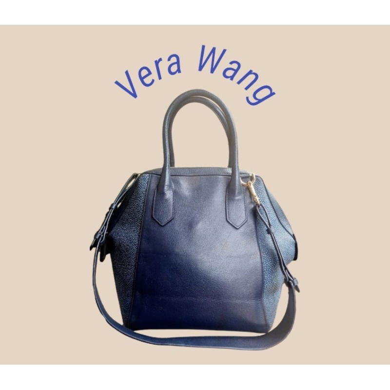 *ของแท้* Vera Wang Bag - Black กระเป๋าหนังวีราแวง สีดำ