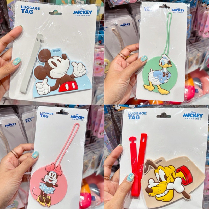 LIVEลด50%! [พร้อมส่ง] ป้ายห้อยกระเป๋าเดินทางดิสนีย์ มิกกี้เม้าส์และผองเพื่อน ลิขสิทธิ์แท้100% Minimono