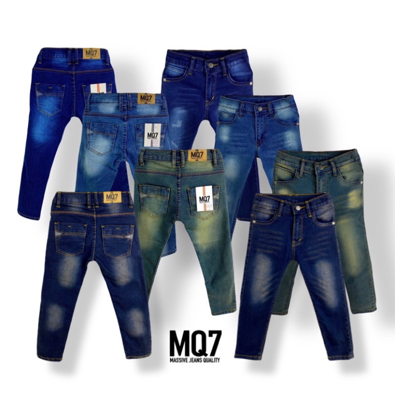 🇹🇭 กางเกงยีนส์เด็ก กางเกงยีนส์เด็กผู้ชาย ทรง skinny สียีนส์ MQ7 รุ่น 822/15, 822/10, 822/1, 822/28