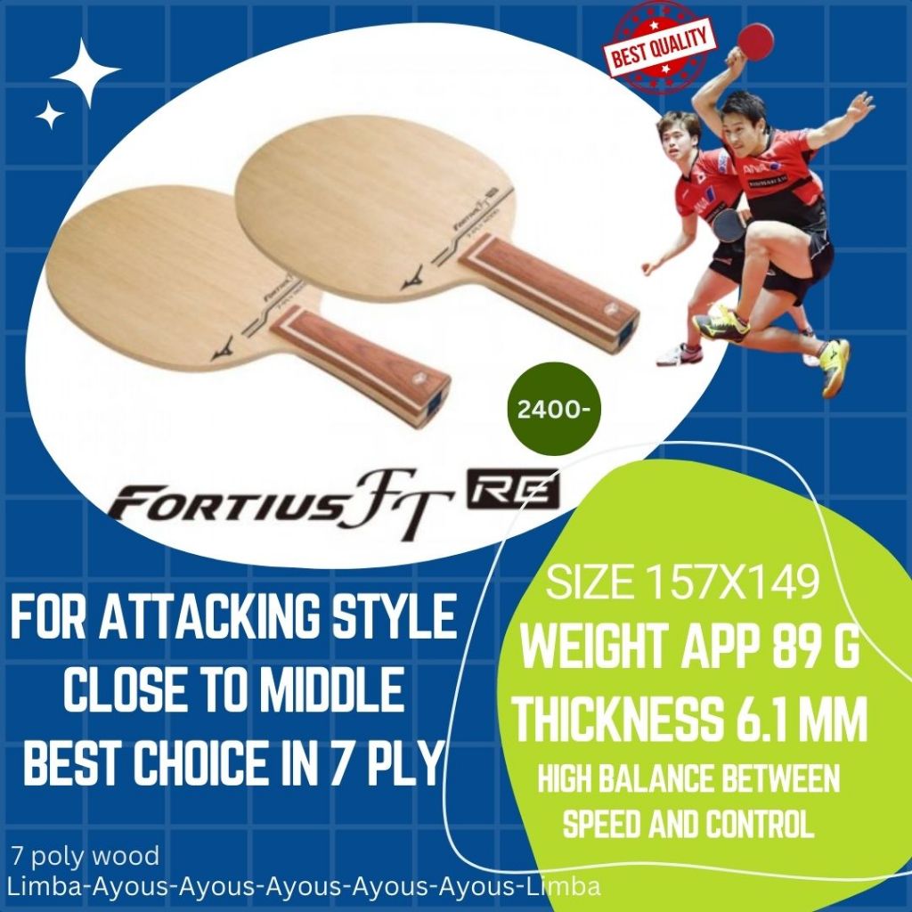 Mizuno Fortius FT RE มีโปรโมชั่น พร้อมยาง พร้อมของแถมลูกปิงปอง 729 WTT Final
