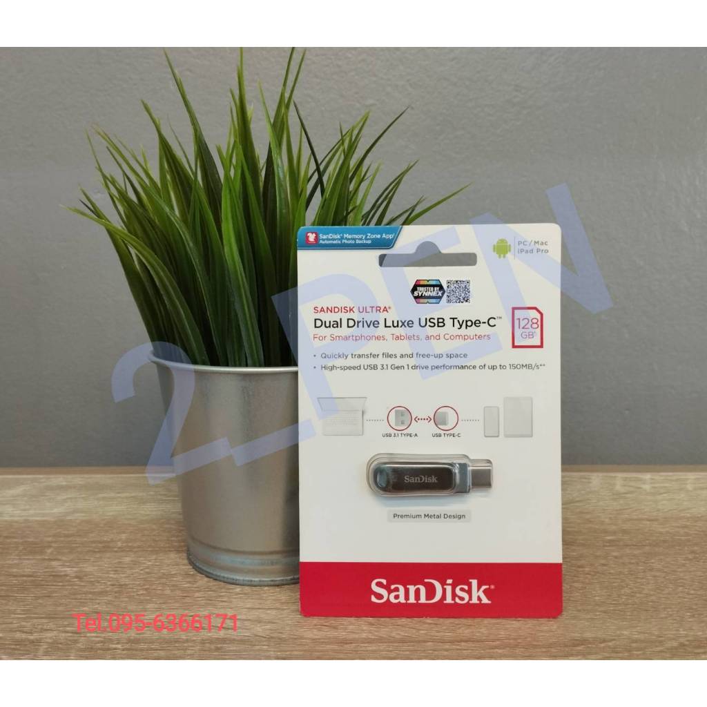 FlashDrive สีเงิน SanDisk SDDDC4_128G_G46