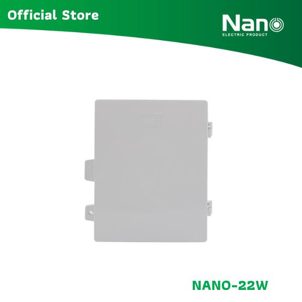 NANO ตู้กันน้ำพลาสติก 8.5x9.5x5" (10 ชิ้น/กล่อง) รุ่น NANO-22