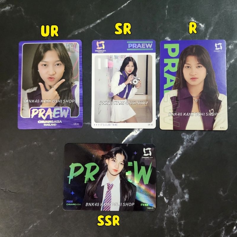 Praew Mindy การ์ด แยกใบ ver1 SSR UR SR R Card Chuang Asia 2024 chuangasia Vancard Rising Star แพรว ม