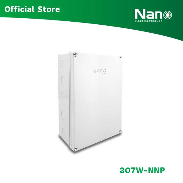 NANO กล่องกันน้ำ NANO PLUS 8"x12"x4" (10ชิ้น/กล่อง) รุ่น 207W-NNP