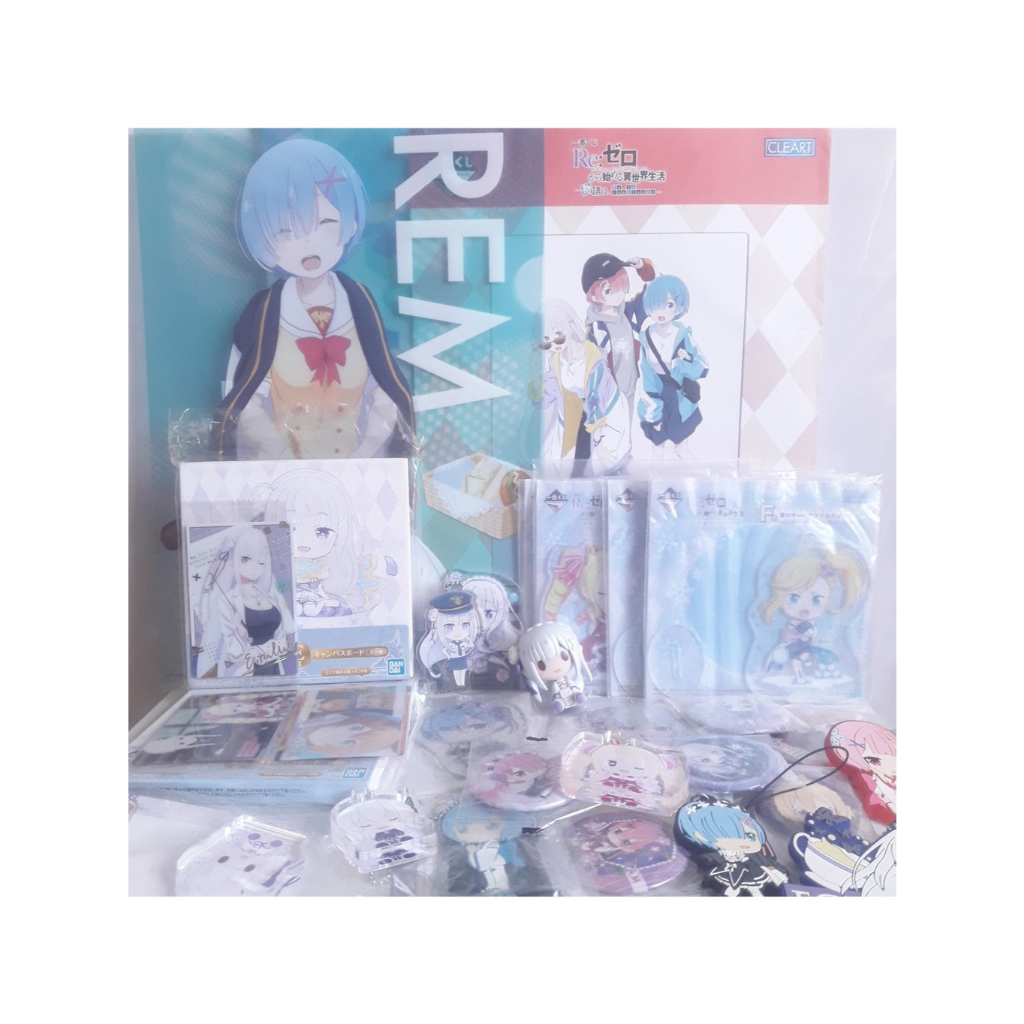 งานจับรางวัลichiban kuji รูปภาพ ชิกิชิ พวงกุญแจเข็มกัดอนิเมะแท้Bandai Re:Zeroหน้า2