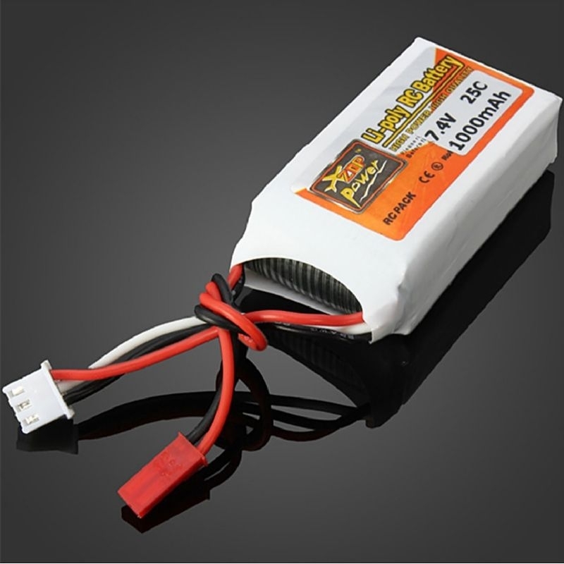 แบต7.4V.1000mah.25c.ZOP POWER ปลั้ก JST