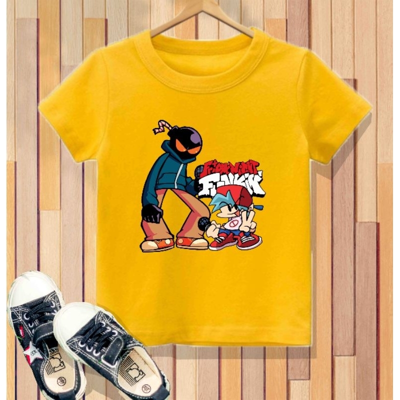 เสื้อยืดเด็กหญิงและชาย  ลาย  Friday Night Funkin