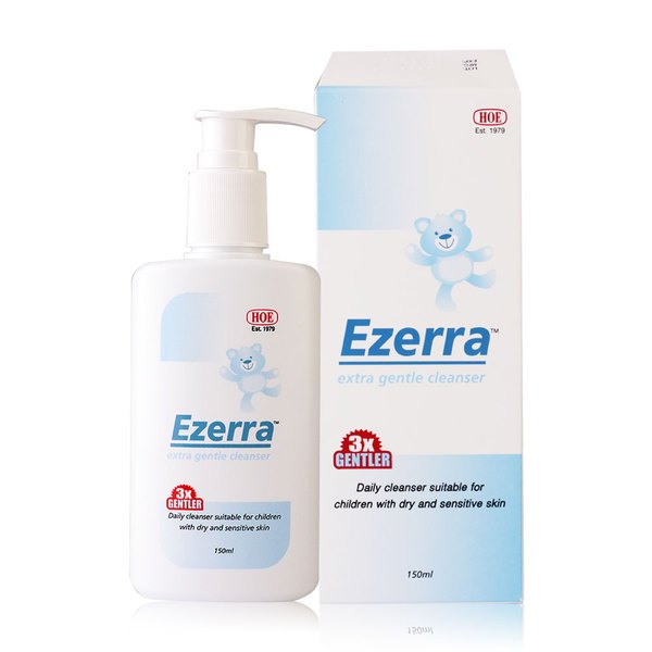 ^Ezerra Extra Gentle Cleanser อีเซอร์ร่า เอ็กซ์ตราเจนเทิล คลีนเซอร์ สบู่อาบน้ำเด็ก 150ml.