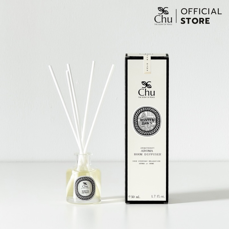 Chu Winter Dawn Aroma Room Diffuser 50 ml. ก้านไม้หอมปรับอากาศ กลิ่นวินเทอร์ ดอร์น