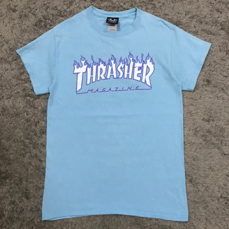 เสื้อยืดแขนสั้น Thrasher มือสองของแท้