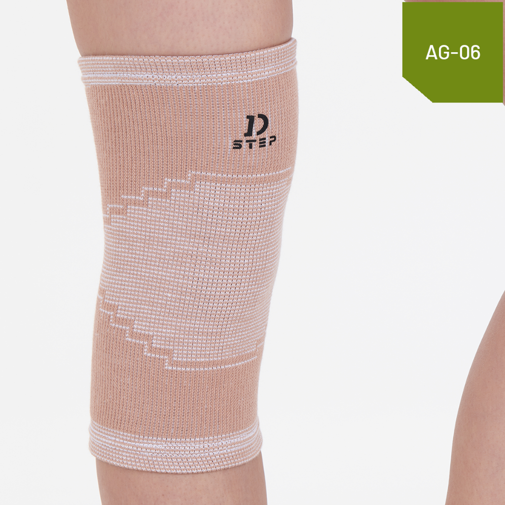 DSTEP ผ้ายืดรัดเข่า ผ้าพยุงเข่า ซัพพอร์ตเข่า สนับเข่า ผ้ารัดเข่า ที่รัดเข่า คอตตอน AG-06 บรรจุ 1 ชิ้