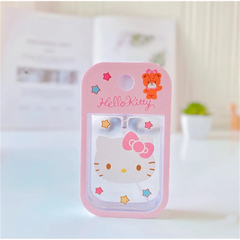 ขวดสเปรย์น้ำหอม minio Melody Kuromi Hello Kitty cochacco ขวดสเปรย์จ่ายแอลกอฮอล์ขวดกดสเปรย์