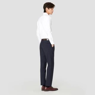SUIT SELECT Wide Spread Dobby Shirt (White) เสื้อเชิ้ตผู้ชายสีขาว ทรงสลิม เสื้อเชิ้ตทำงาน