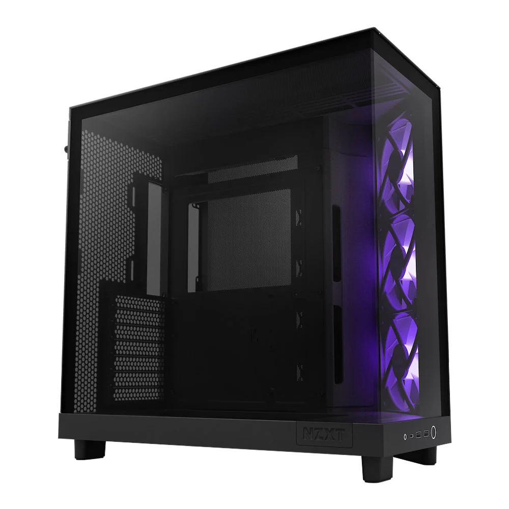 CASE (เคส) NZXT H6 FLOW RGB (MATTE BLACK) (ATX)