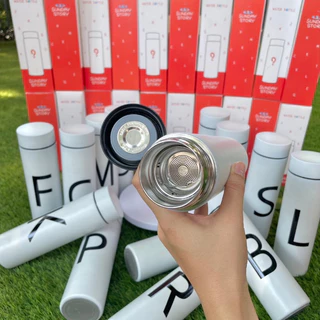 (พร้อมส่งจากไทย) กระบอกน้ำเก็บความ ร้อน - เย็น ตัวอักษร A ถึง Z วัสดุ Stainless 304 ขนาด 500ml เก็บนาน4 ชั่วโมง