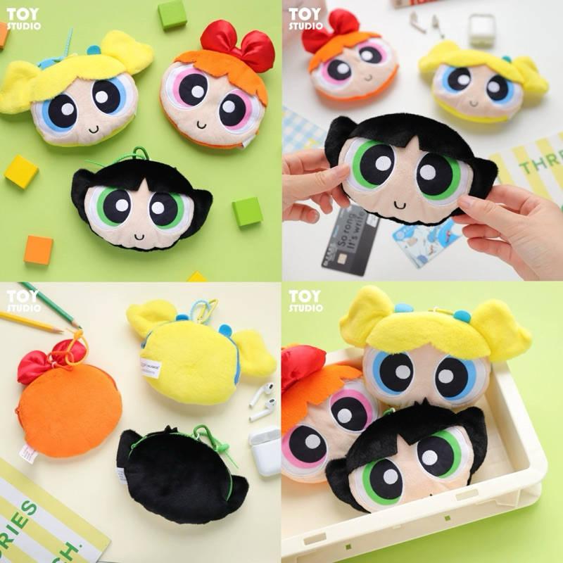 พร้อมส่ง กระเป๋า The Powerpuff Girls พาวเวอร์พัฟฟ์เกิลส์ bag pocket ตุ๊กตาห้อยกระเป๋า keychain gift doll 04050