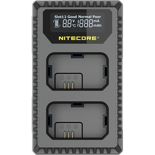 Nitecore USN1 Dual-Slot USB Travel Charger for Sony NP-FW50 Lithium-Ion Batteries by Fotofile