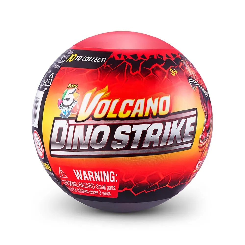ZURU 5 Surprise Dino Strike Volcano.  ไข่สุ่มเซอร์ไพร์ส ไดโนสไตรค์(ของแท้)