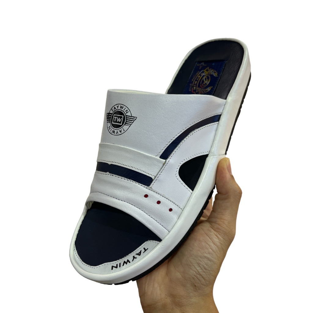 2024 Taywin Original Style รองเท้าแตะหนัง ผู้ชาย พื้นหนา ไซส์ 40-45