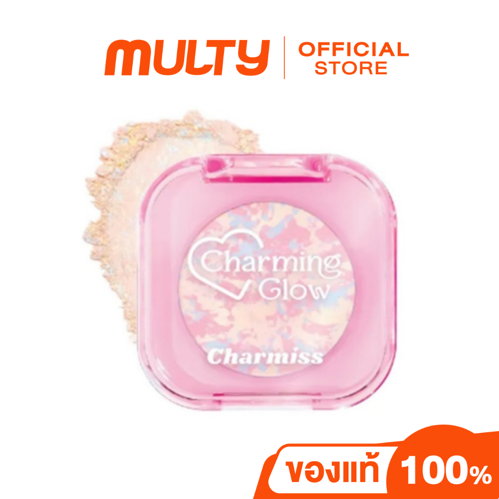 Charmiss-Charming Glow Setting Powder Translucent 3.8g แป้งโปร่งแสงอัดแข็ง