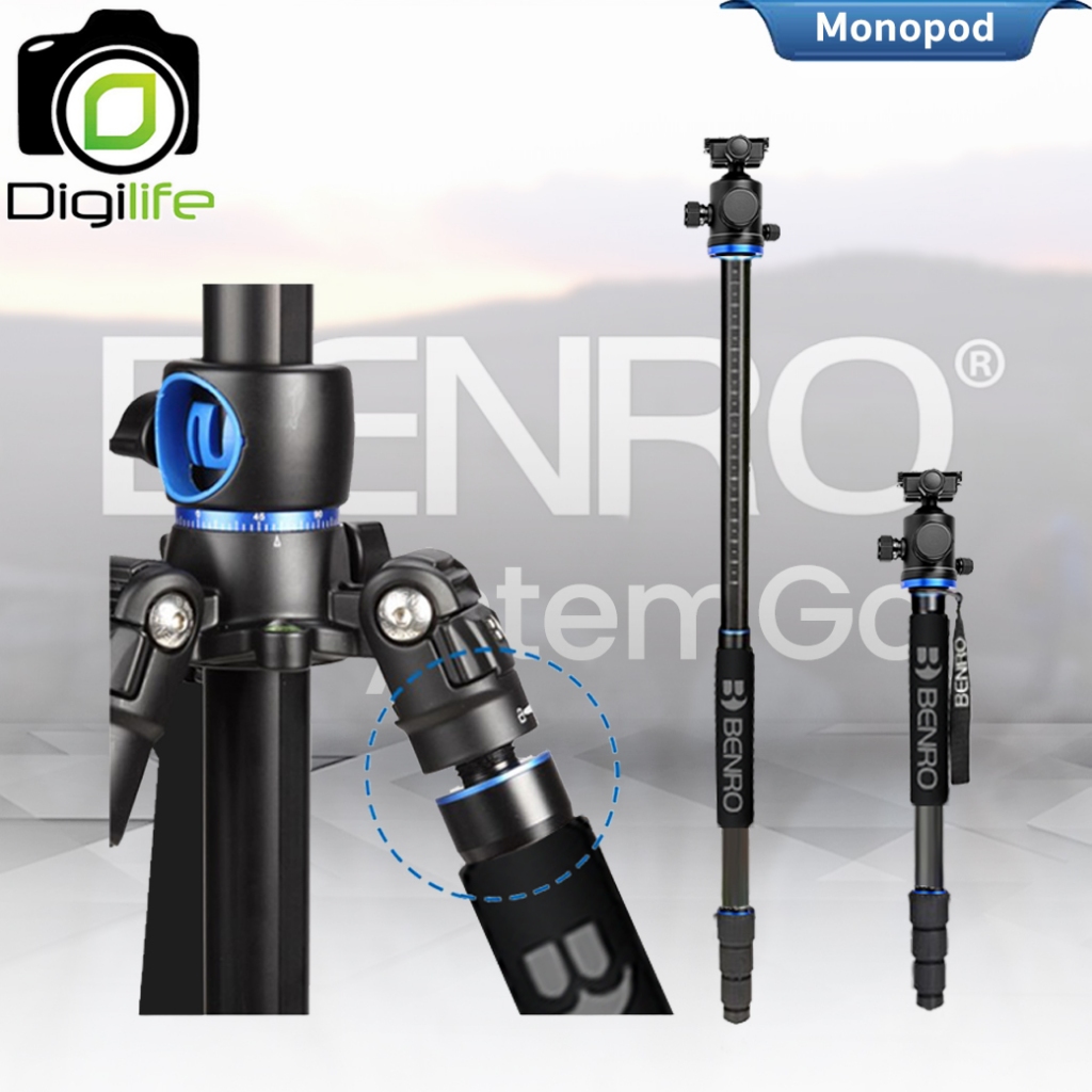 Benro Tripod GA168T B1 ขาตั้งกล้อง อเนกประสงค์ Monopod, Top View, กางราบ, กลับหัว / Digilife Thailand