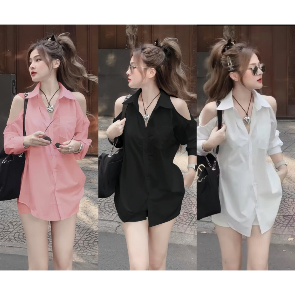 สินค้าพร้อมส่ง A3212 (ง10) ชุดเซตผ้าไหมอิตาลี เสื้อแขนยาวกระดิ่งเว้าไหล่กระดุมหน้า+กางเกงมีซับใน