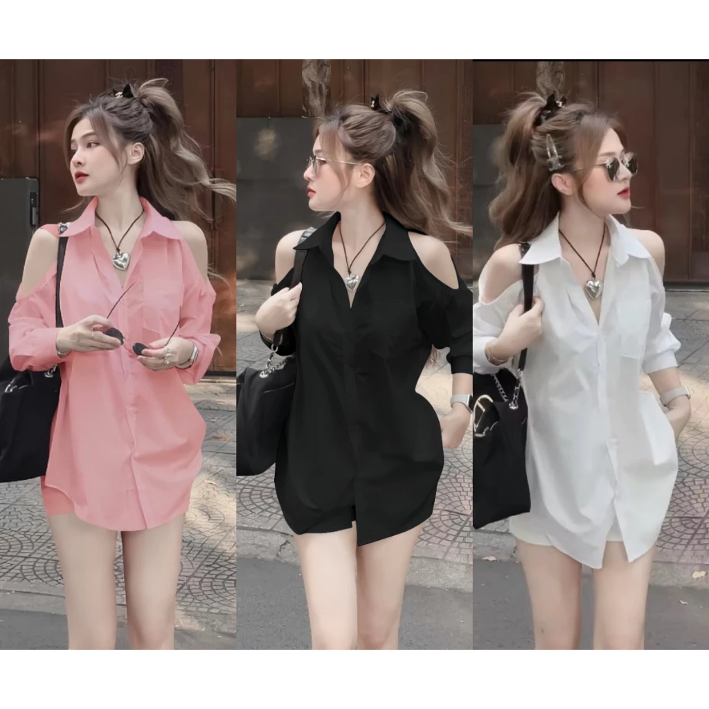 สินค้าพร้อมส่ง A3212 (ง10) ชุดเซตผ้าไหมอิตาลี เสื้อแขนยาวกระดิ่งเว้าไหล่กระดุมหน้า+กางเกงมีซับใน