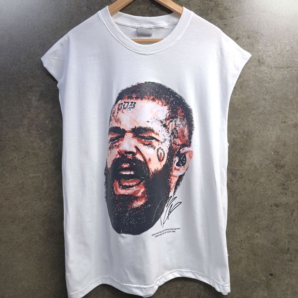 เสื้อแขนกุดหลากสี มือหนึ่ง Oversize อก44-46" ผ้าฟอก ลายวง/น่ารัก เสื้อแขนกุดผู้ชาย ผู้หญิง