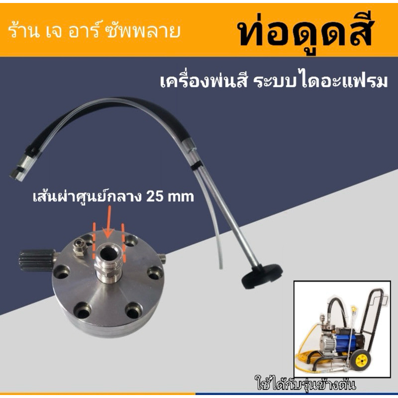 ท่อดูดสี สายดูดสี เครื่องไดอะแฟรม