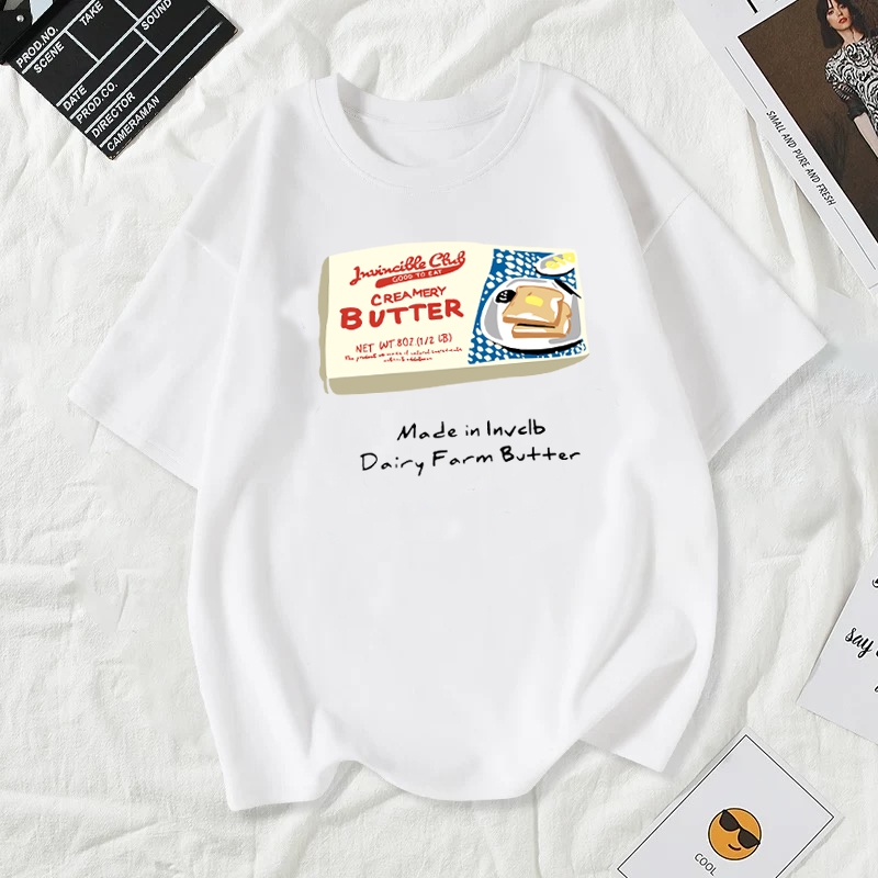 Cosco เสื้อยืดผู้หญิงสาวลายการ์ตูนน่ารัก#A141