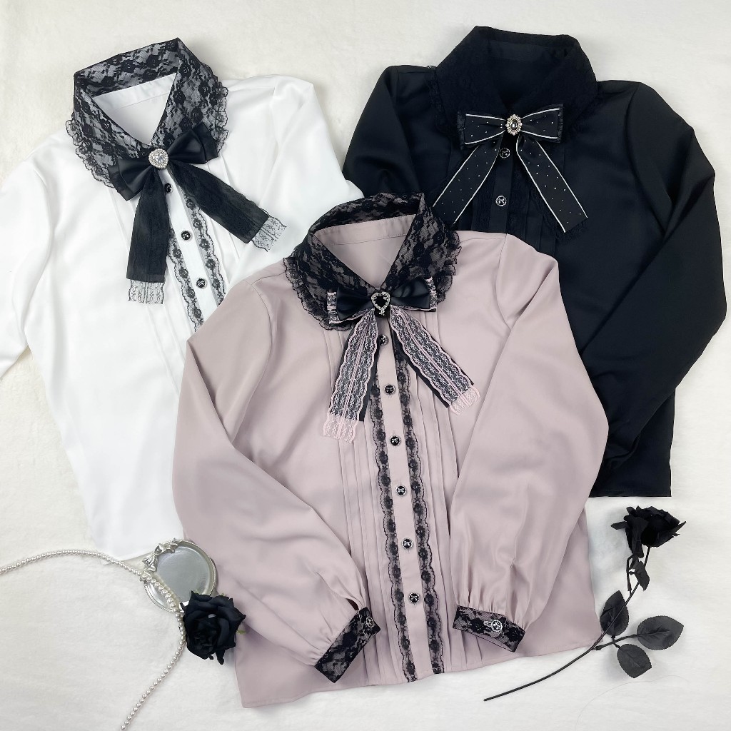 Rozalin Lace Long Sleeve Blouse