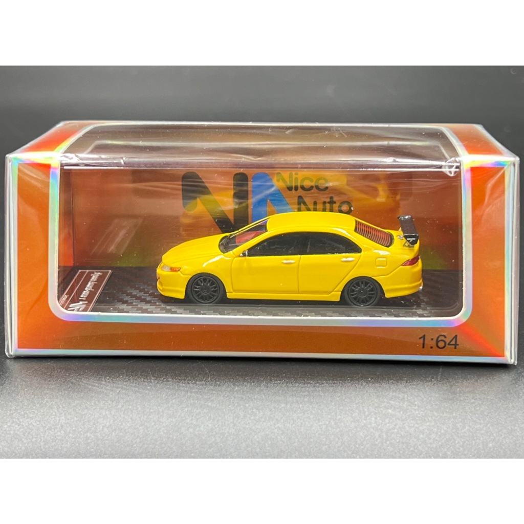 NA 1:64 / resin model. Limited : 399pcs  Honda accord-euro r (Resin car model) Yellow