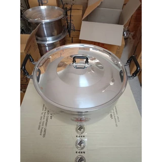 Crocodile Cookware หม้อ 2 หู ตราจระเข้ วัสดุ อลูมิเนียม (เลือกขนาดได้) ขนาด 34 - 45 ซม. หม้อแกง