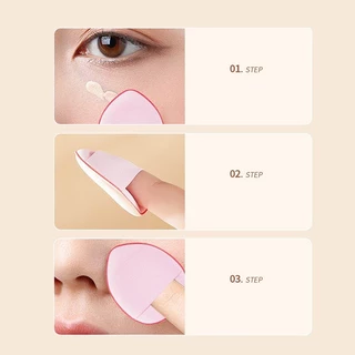 พัฟฟองน้ําแต่งหน้า พัฟฟองน้ําขนาดมินิ แต่งหน้า พัฟแป้งนิ้ว สําหรับลงรองพื้นคอนซีลเลอร์ มี 6 สี Powder puff