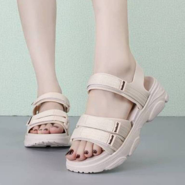 รองเท้าเเตะรัดส้น เสริมส้น2นิ้ว สวยใส่สบาย เเฟชั่นใหม่ สไตล์เกาหลี 080