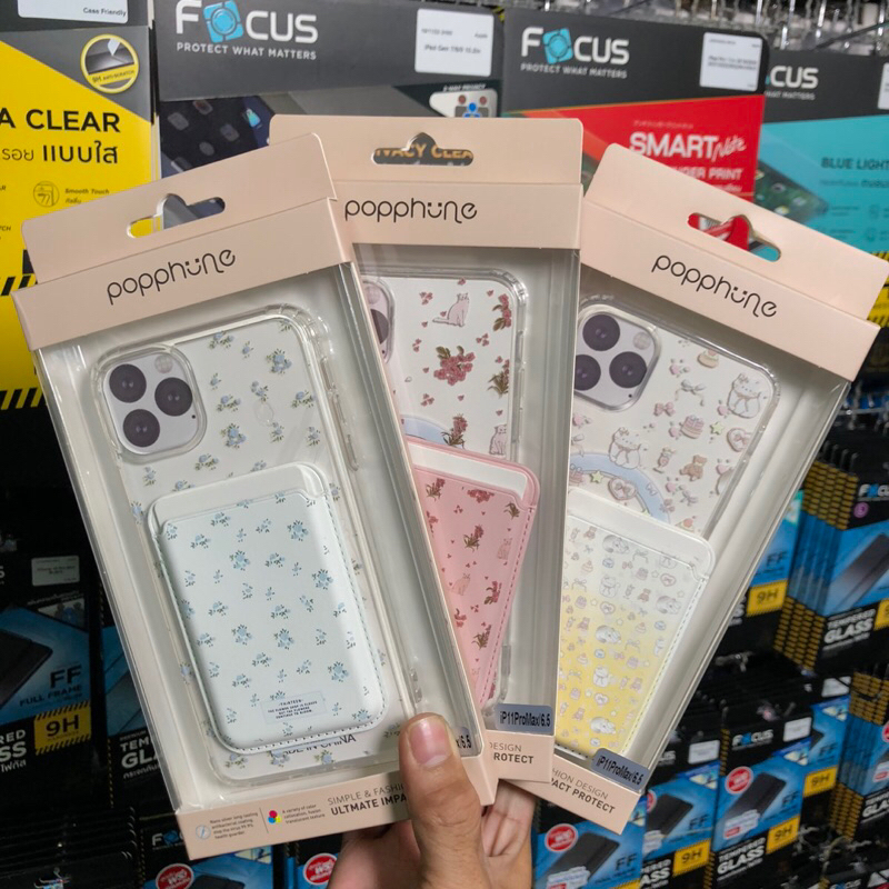 เคสมือถือลายน่ารักพร้อมเช็ตใส่นามบัตร์แม่เหล็ก สำหลับ iphone 11 11promax 12promax 13promax 13/14 14promax 15 15promax