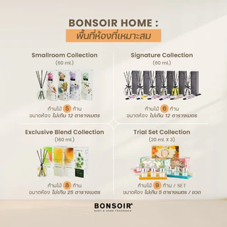 BONSOIR HOME | ก้านไม้หอม SMALLROOM DIFFUSER กลิ่น LAVENDER 60 ML น้ำหอมปรับอากาศ น้ำหอมห้อง ไม้หอม ห้องหอม