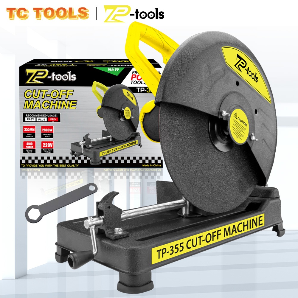 TP TOOLS แท่นตัดไฟเบอร์ 14 นิ้ว 2800W เครื่องตัดไฟเบอร์ แท่นตัดเหล็ก เครื่องตัดเหล็ก รุ่น TP-355