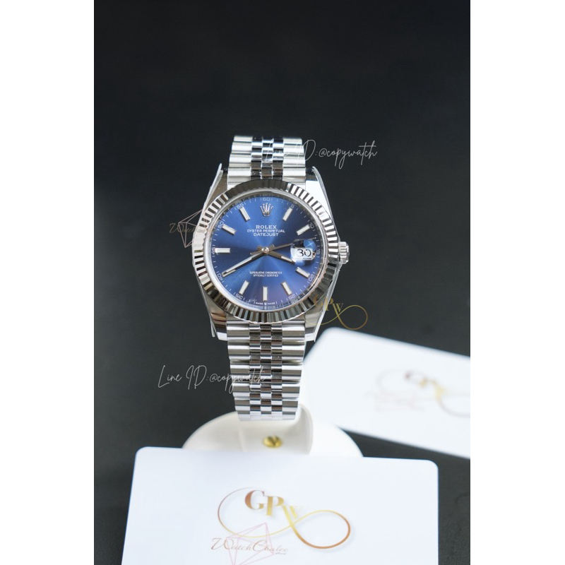 Rolex Datejust 41 mm. Bright Blue Automatic swiss movement