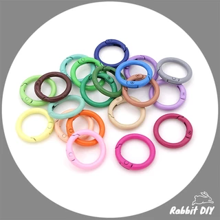 สีเพิ่มเติม ล็อตใหม่ - ห่วงล็อค ห่วงกลมล็อค แบบสปริง ขนาด 2.5 ซม (แพ็ก 1 ชิ้น)
