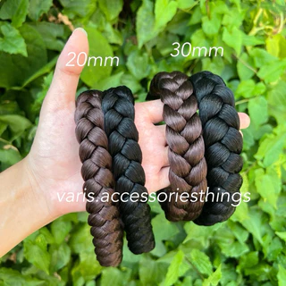 พร้อมส่ง เปียยางยืดที่คาดผมรับปริญญา งานแต่ง ผมเปียปลอม เปียผมพยาบาล