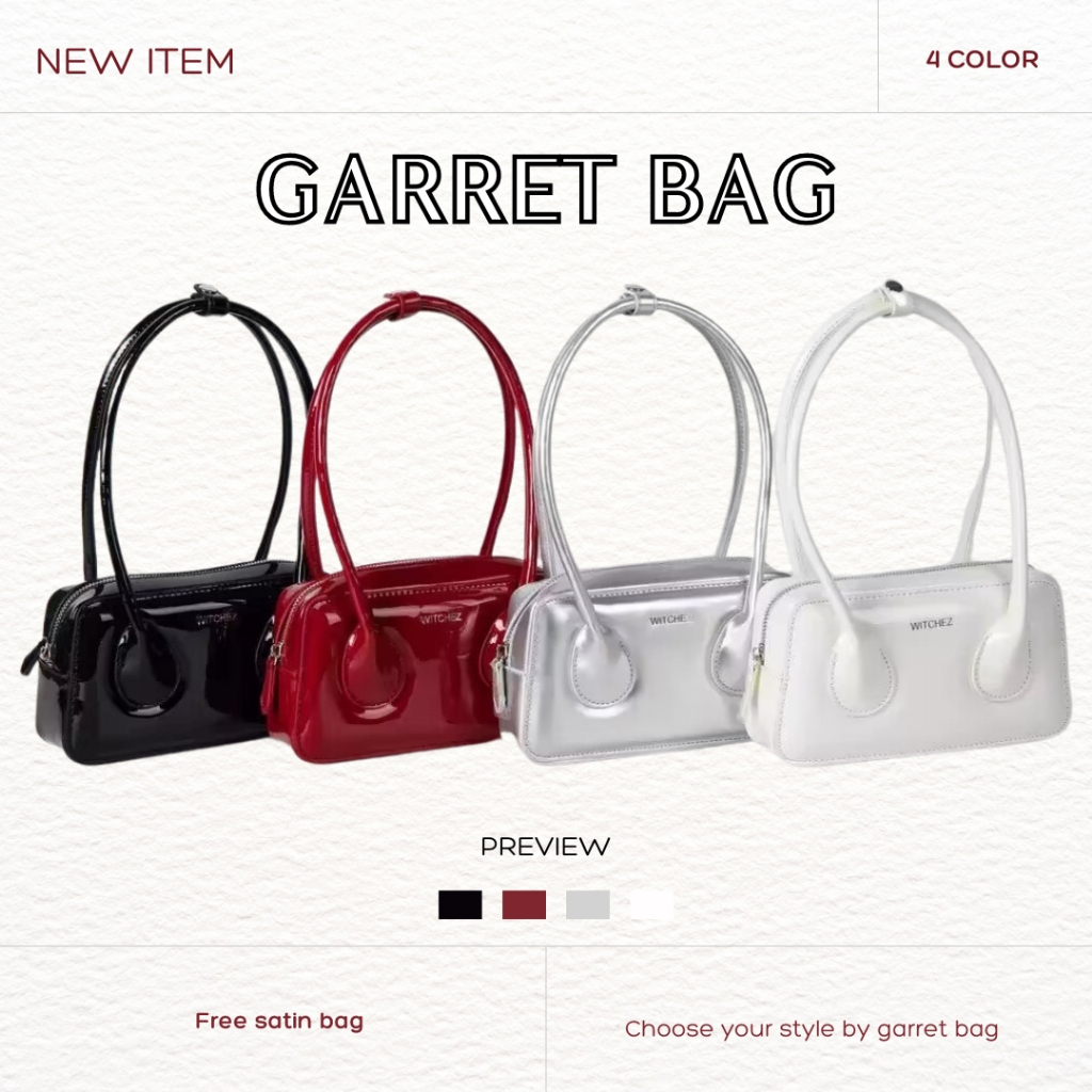Witchez Garret Bag กระเป๋าสะพายข้างหนังแก้ว